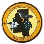 Mississippi Pin MS State Emblem Hat Lapel Pins